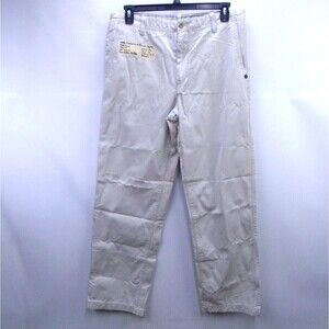 Timberland Mens Chino Pants Size 36x32 White Cotton Khaki Casual Classic Fit